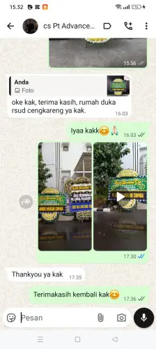 Testimonial Papan Bunga Pernikahan bogor nirwana residence