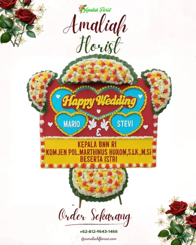 Karangan Papan Bunga Pernikahan bogor nirwana residence